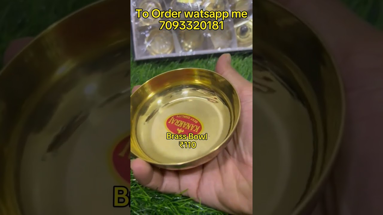 Brass Kitchen set|Brass bowl 