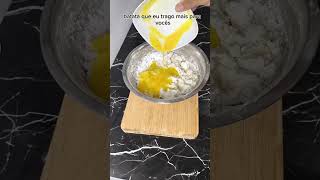 pão de queijo com batata doce facil#pão #paodoce #receita #shorts