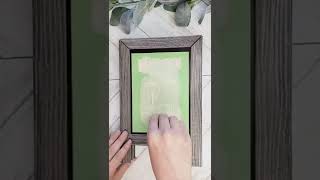 DIY sign using silk-screen reusable stencils and chalk paste