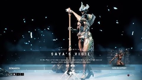 Warframe: "Saya