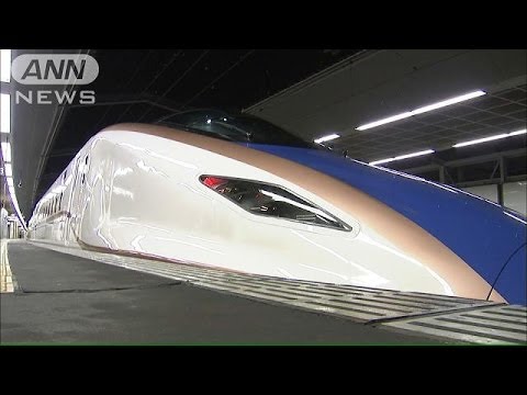 北陸新幹線の新型車両「E7系」長野で走行試験(13/12/15)