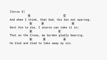How Great Thou Art CHORDS/CAPO1 (Then sings my soul)