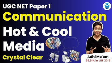 UGC NET Paper 1 Communication Hot & Cool Media | UGC NET JRF 2023 | by Aditi Mam | JRFAdda