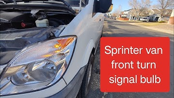 How to replace the front turn signal bulb on a Sprinter van Dodge / Mercedes / Freightliner