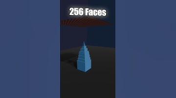 0 faces vs 262,144 faces #animation #blender #cloth #physics