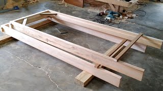 membuat kusen pintu minimalis , kayu mahoni 6 x12 bahan di panggang api