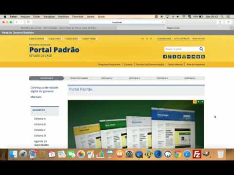 Portal padrão e-GOV com Joomla! 3.x - Menus