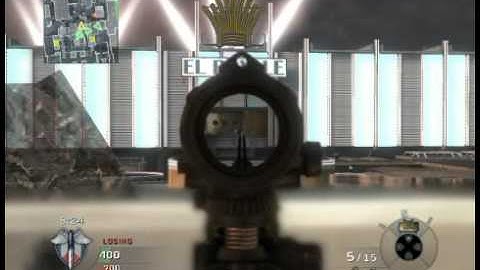 Black Ops Quickscope Collateral across the map using L96A1 w/ ACOG