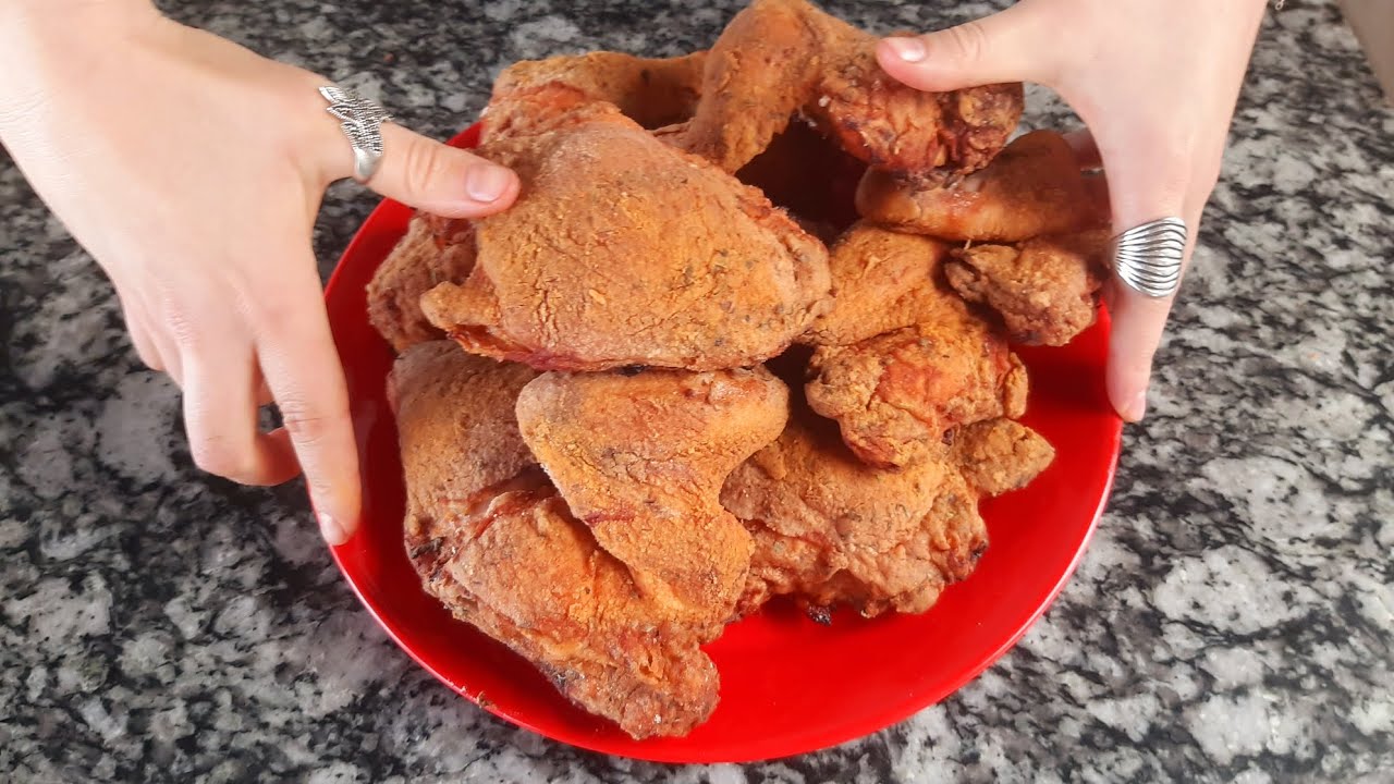 Pollo económico estilo KFC No frito.
