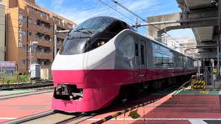 北千住一丁目踏切にて、JR東日本E657系K12編成特急ときわ 通過シーン