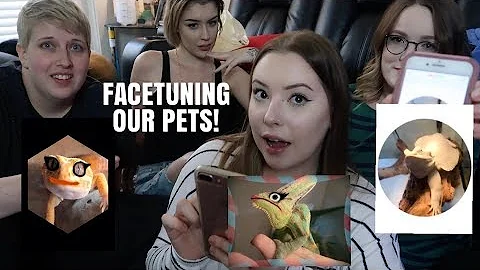 FACETUNING OUR ANIMALS! W/ Taylor Nicole Dean, Pickles Pets and Emilee Rose