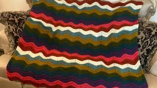 Herrschners Retro Revival Ripple Afghan Look - See