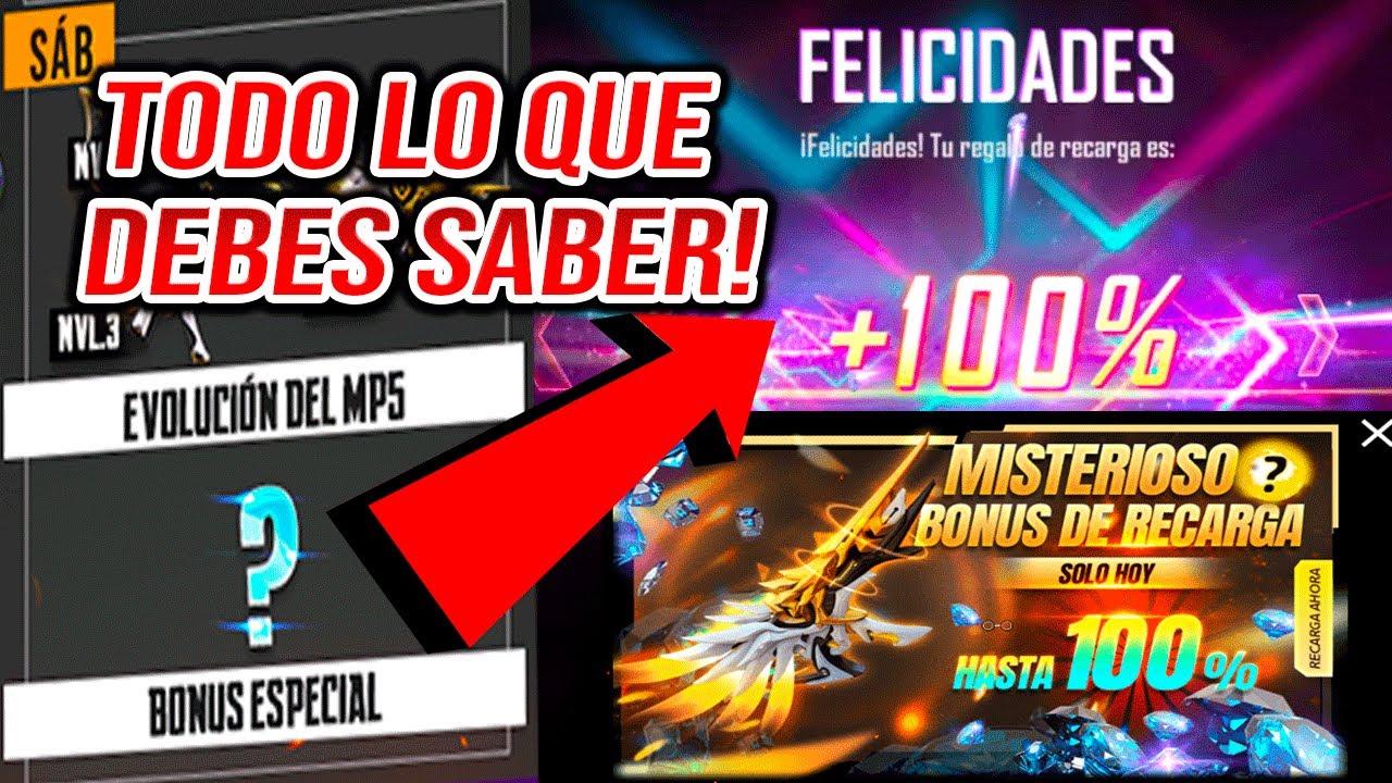 Promoción] ¡¡100% Bonus‼️ Recarga vía - Garena Free Fire