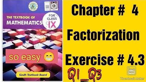 Class 9 | A model textbook of mathematics grade 9| Exercise 4.3 |Q1_Q3
