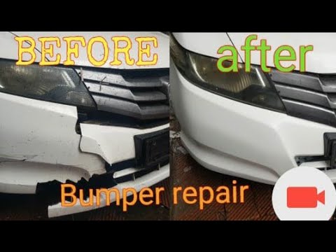 cracked bumper repair. Bumper repair kaise Karen #carbumperrepair