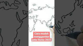 Cara mudah menggambar peta Dunia 2023