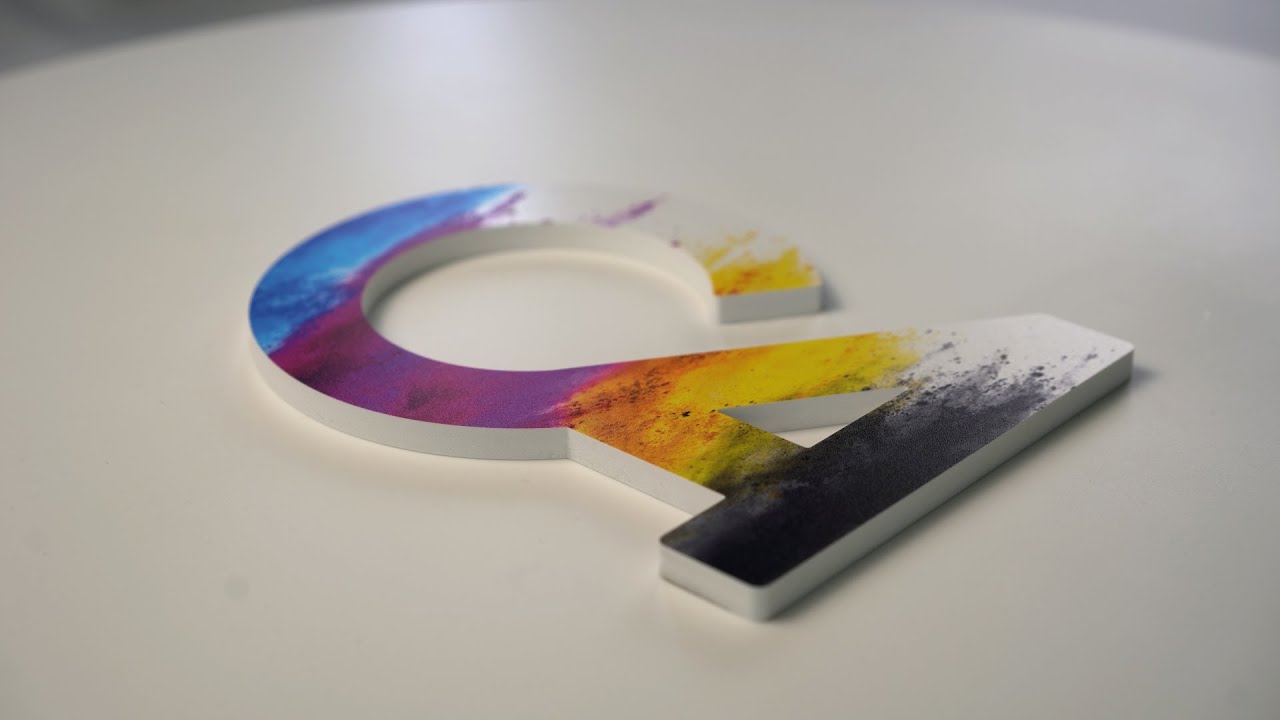 Hartschaum frontseitigem Digitaldruck (Fotomotiv) 4k Materialvorschau