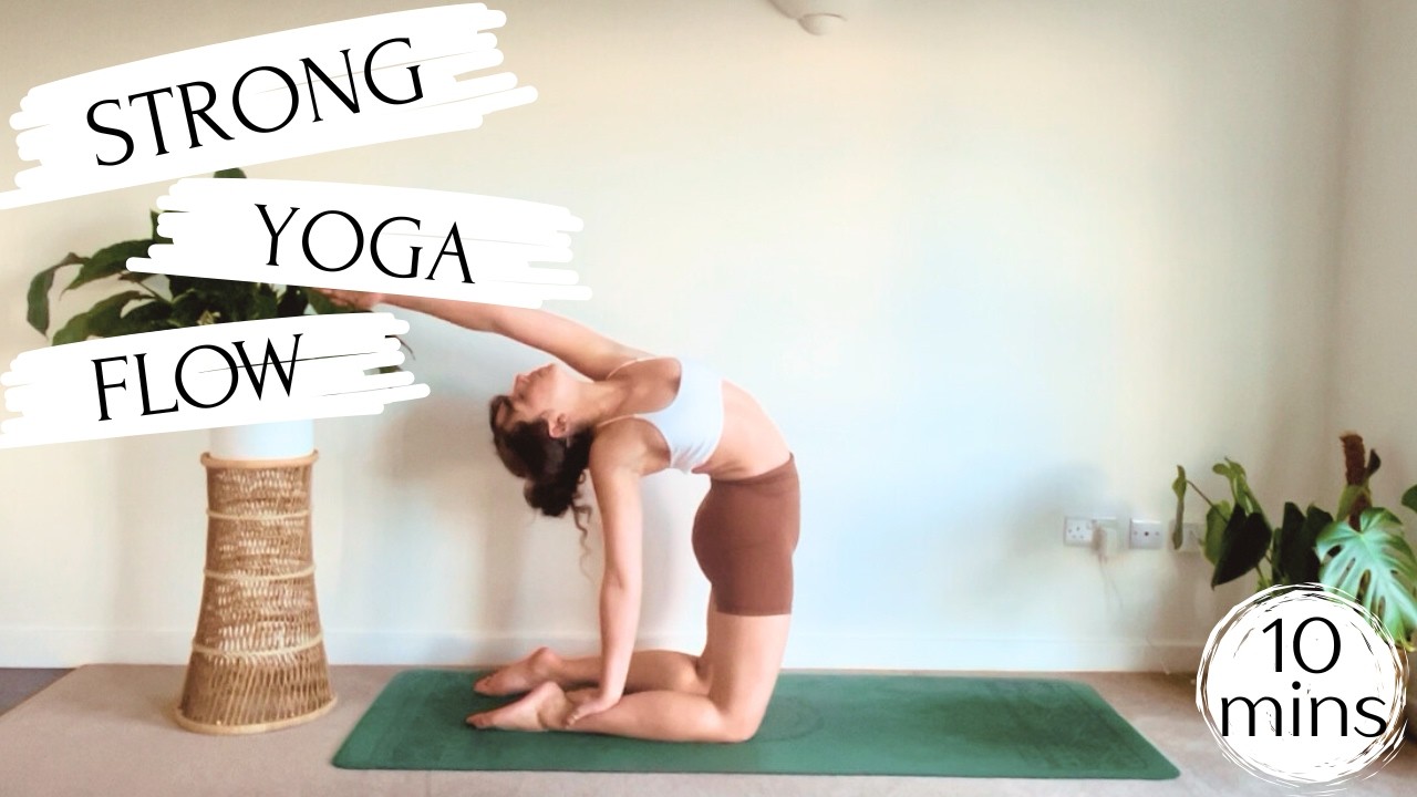 10 Minute Fire Flow | Strong Full Body Yoga (Intermediate)