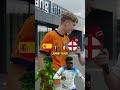ENGLAND v SPAIN 🏆 EURO 2024 FINAL FAN CHALLENGE #shorts