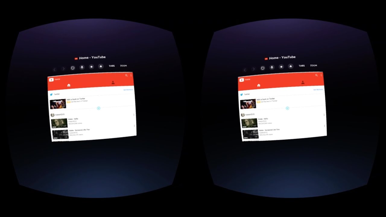 Samsung Internet App for Gear VR - DEMO - YouTube
