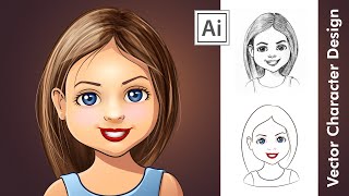 Character Design in Adobe Illustrator - Digital Vector Drawing