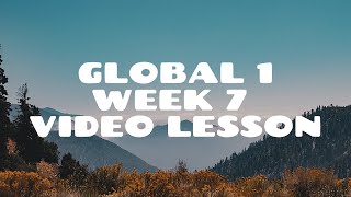 Mr. Grady Global 1 - Week 7 Lesson and Assignment Walkthrough Profile