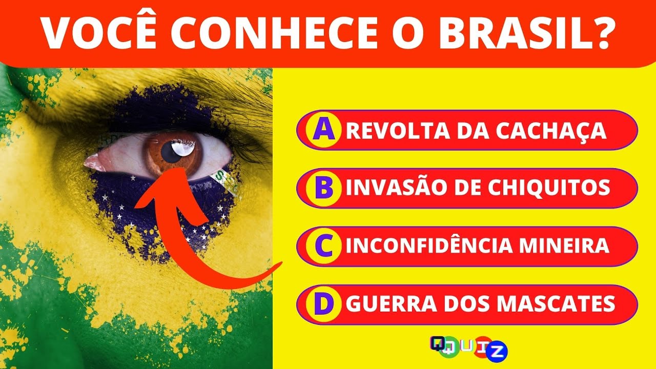 VOCÊ CONHECE O BRASIL? 17 perguntas sobre conhecimentos gerais para