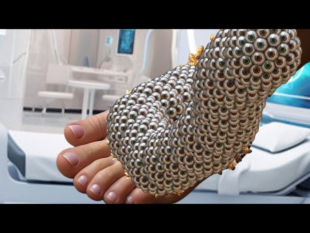 ASMR nerve for sleep biology trypophobia Many cleaning Feet|ASMR animation satisfying @filmiASMR