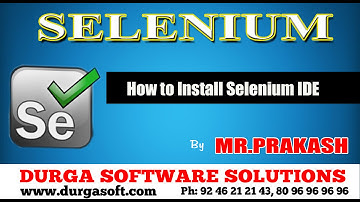 How to Install Selenium IDE