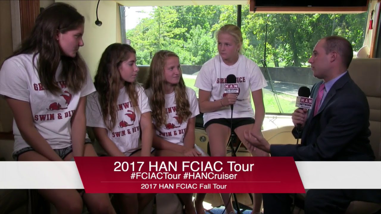 HAN FCIAC Fall Tour 2017: Greenwich girls swimming and diving - YouTube