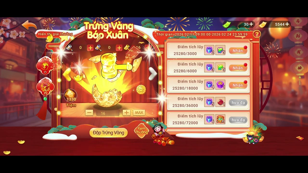 Trứng Vàng Báo Xuân 2026 - Hết máu - Gunny Origin 