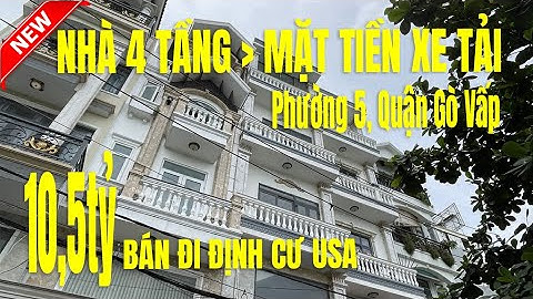Bán nhà mặt tiền Dương Quảng Hàm vô hẻm xe tải 50m | Khu nhà giàu cao tầng  Bán nhà đẹp gò vấp