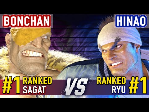 SF6 ▰ BONCHAN (#1 Ranked Sagat) vs HINAO (#1 Ranked Ryu) ▰ Street Fighter 6 High Level Gameplay
