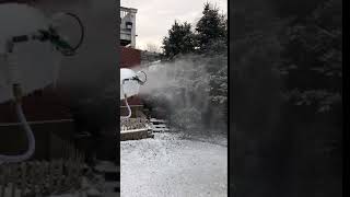 Home Made Fan Blown Snow Maker