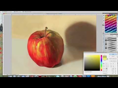 Beginner Digital Painting Tutorial  Apple Tutorial  GrawvyRobber