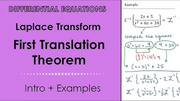 Laplace Transform. First Translation Theorem.