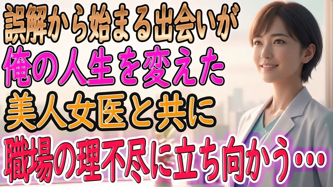 【馴れ初め】満員電車で女医を助けたら⋯まさかの痴漢扱い。2週間後...健康診断会場に現れた彼女が頬を赤らめて『あの時のこと、ずっと気になってました』【朗読】
