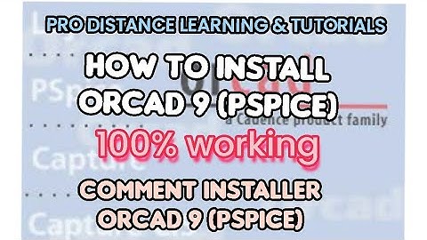 How to Install Orcad(PSpice) 9.2 #Orcad #LogiTechLab