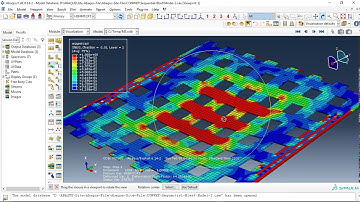 Simulation sequential air blast explosion over the concrete slab reinforced with CFRP sheet-Abaqus