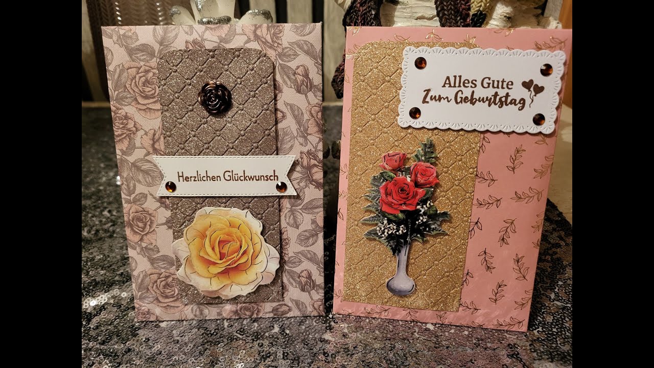 2 in 1 schicker Umschlag +Karte Anleitung