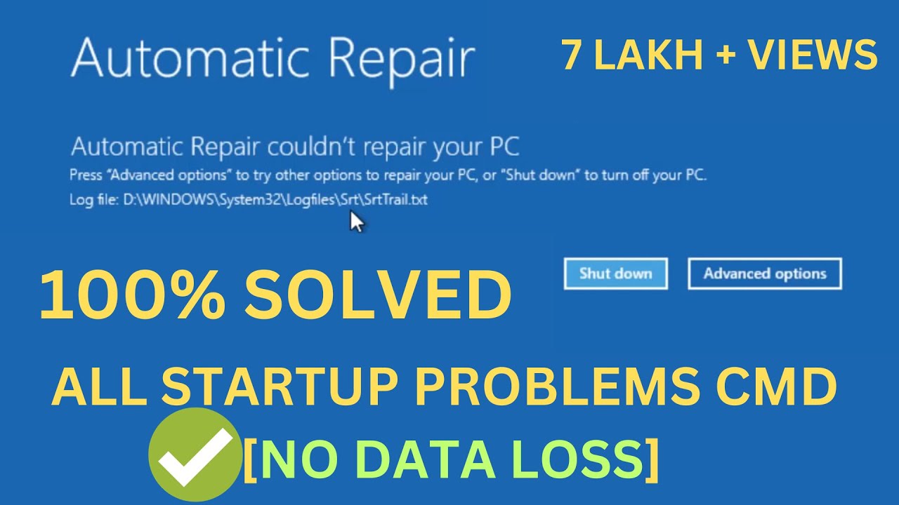 ✅FIXED- Computerized Restore Loop in Home windows 10 -Computerized Restore Couldn’t Restore Your PC✅(3 STEPS-2022)