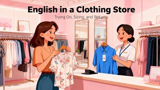 Shopping in English: What to Say at Clothing Stores | Sizes, Fitting Rooms & Returns