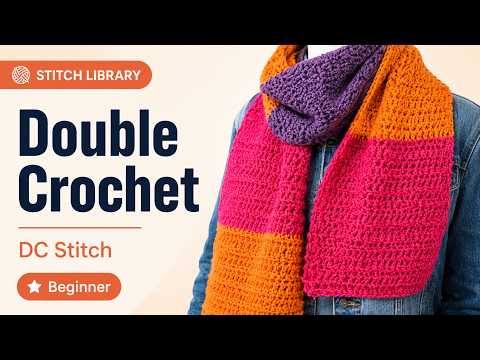 BEGINNER Double Crochet Stitch DC