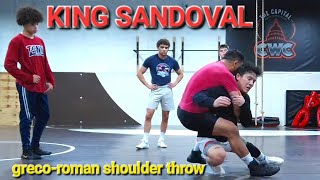 King Sandoval teaches Greco-Roman Shoulder Throw