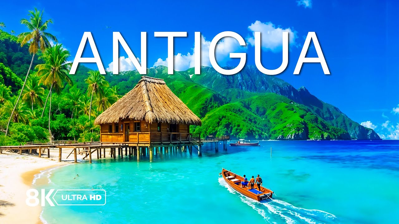 Antigua 8K - Discover Antigua’s Coastal Wonders – Coral Bays, White Shores & Endless Blue Horizons
