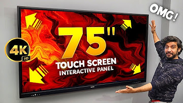 I Bought a HUGE 75-INCH 4K *TOUCH SCREEN* Panel for My STUDIO!⚡️ VUTEC 4K Interactive Panel Review