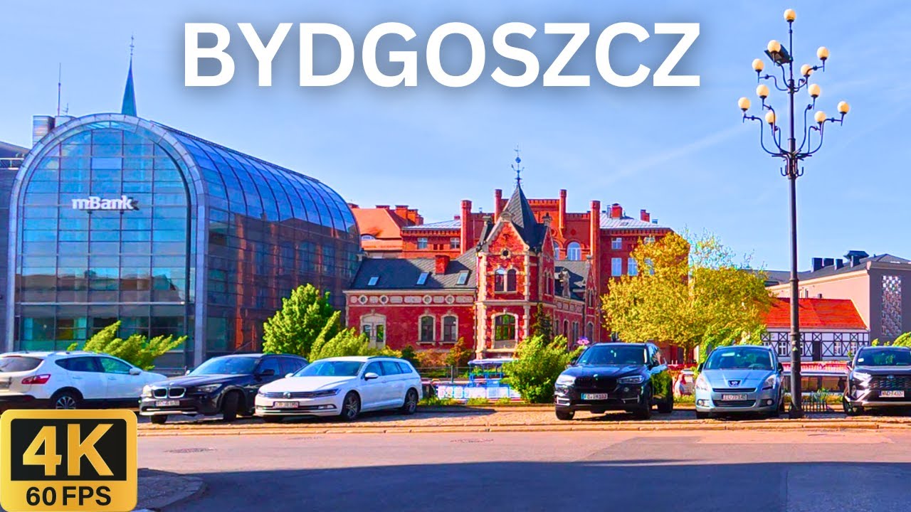 BYDGOSZCZ Poland 🇵🇱 | Scenic City Driving Tour in 4K 🚗