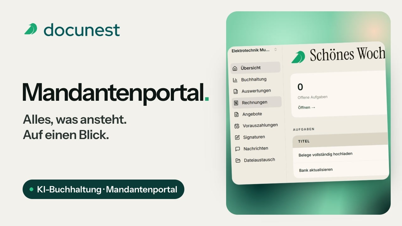 Das Portal aus Sicht des Mandanten, Vorschaubild des Videos