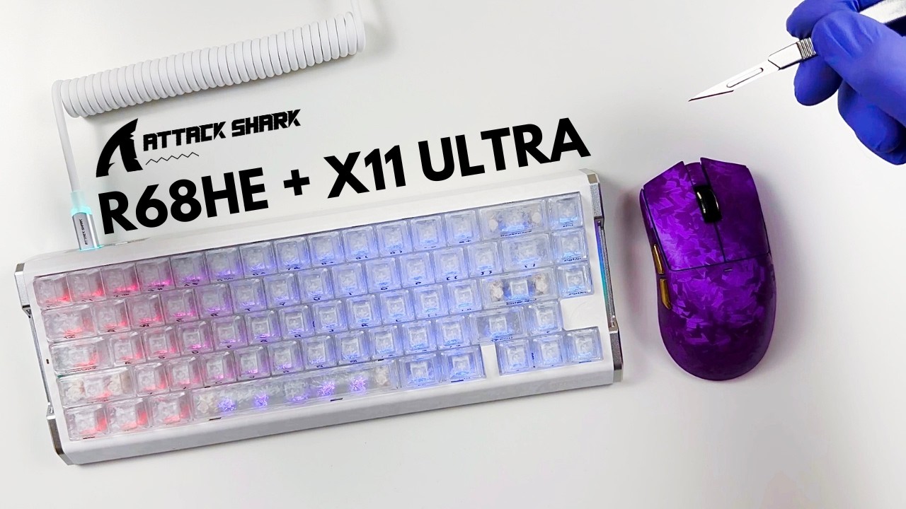 Attack Shark R68HE Keyboard & X11 Ultra Gaming Mouse Unboxing +
