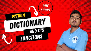 python dictionary in hindi |one short python dictionary in hindi #pythondictionary #avitsupaul